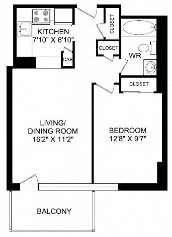 Floor plan layout diagram for Jr 1E